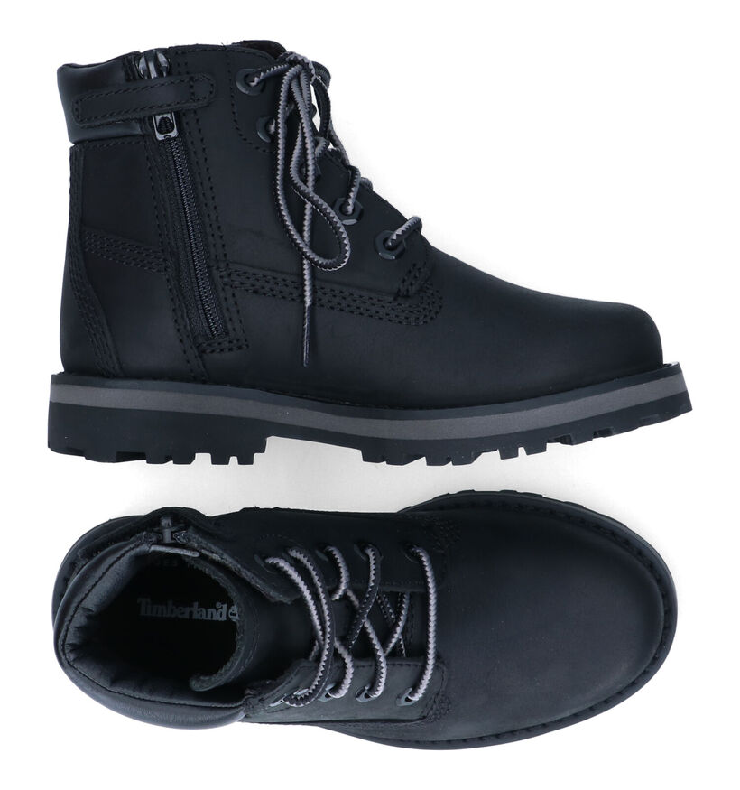 Timberland Courma Kid 6 Inch Bottines en Noir pour garçons (313062) - pour semelles orthopédiques