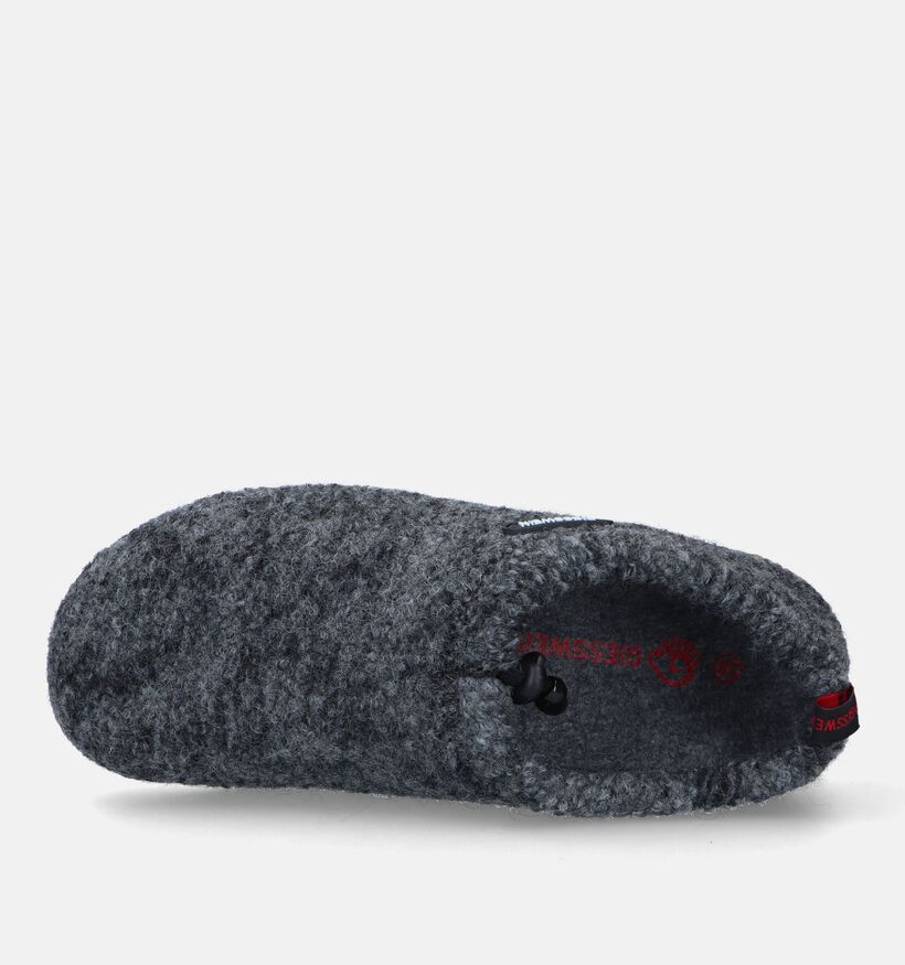 Giesswein Vent Pantoufles pour semelles orthopédiques en Gris pour femmes (333563) - pour semelles orthopédiques