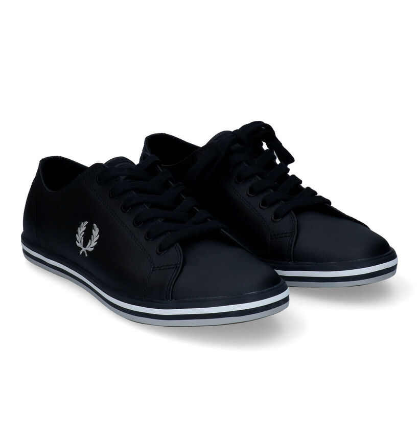Fred Perry Kingston Baskets en Noir en cuir (304473)