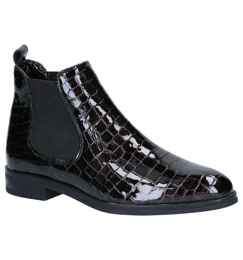 Hampton Bays Chelsea Boots en Noir en verni (277835)