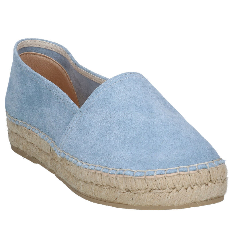 Macarena Elisa Espadrilles en Bleu en nubuck (289983)