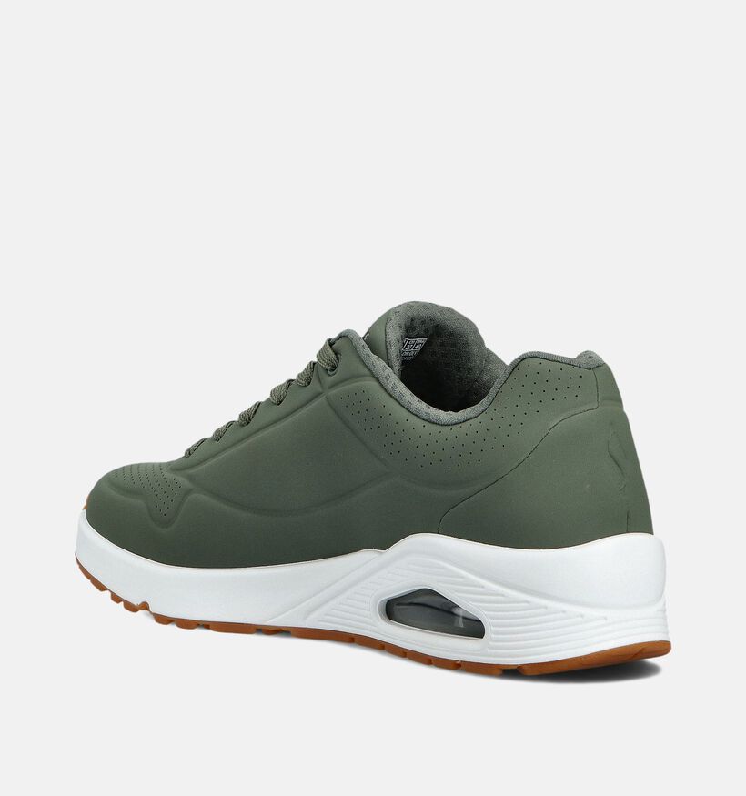 Skechers Uno Stand On Air Baskets en Vert kaki pour hommes (362193) - pour semelles orthop&eacute;diques