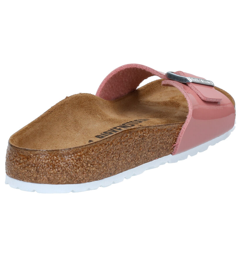 Birkenstock Madrid Nu-pieds en Rouge en simili cuir (322644)