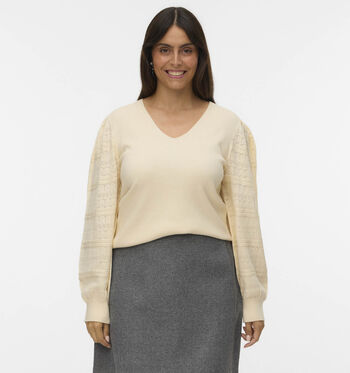 Vero Moda Curve Truien Beige