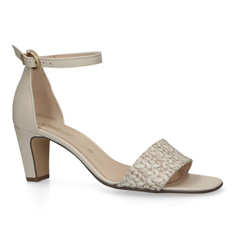 Gabor Gouden Sandalen met gesloten hak voor dames (329031)