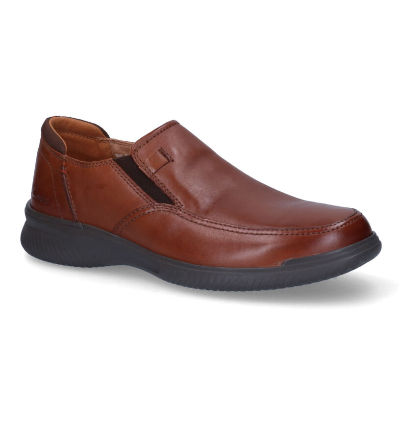 Clarks Donaway Step Chaussures sans lacets en Noir en cuir (313695)