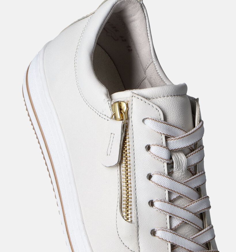 Gabor OptiFit Ecru Veterschoenen voor dames (352045) - geschikt voor steunzolen