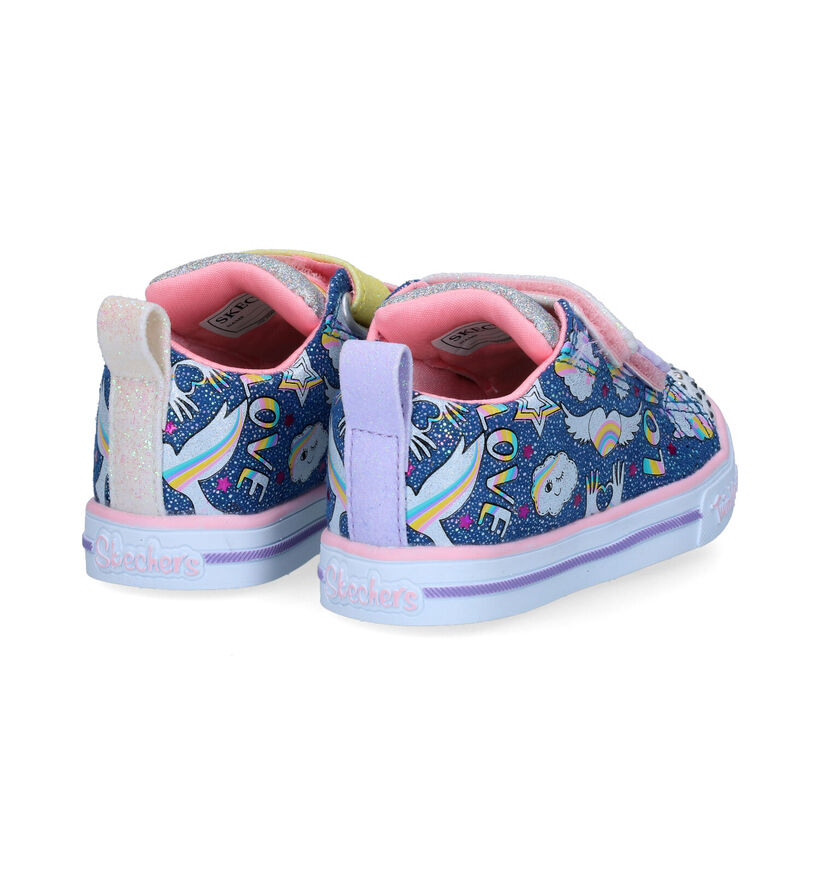 Skechers Sparkle Lite Chaussures à velcro avec Lumières pour filles (302741)
