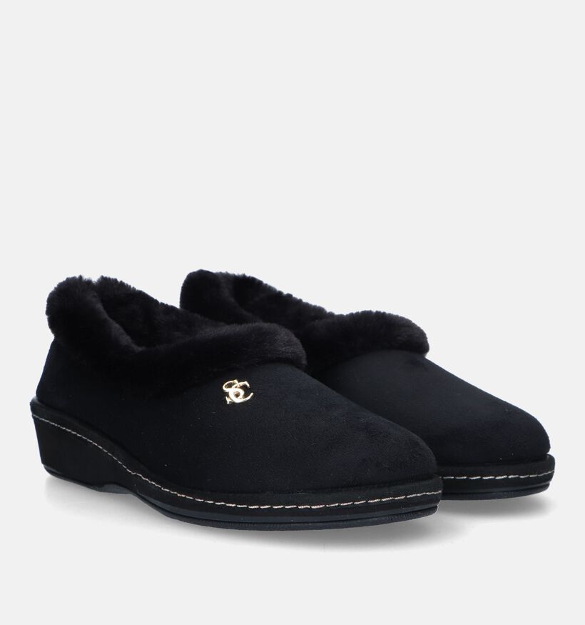 Scapa Zwarte Pantoffels voor dames (332650)