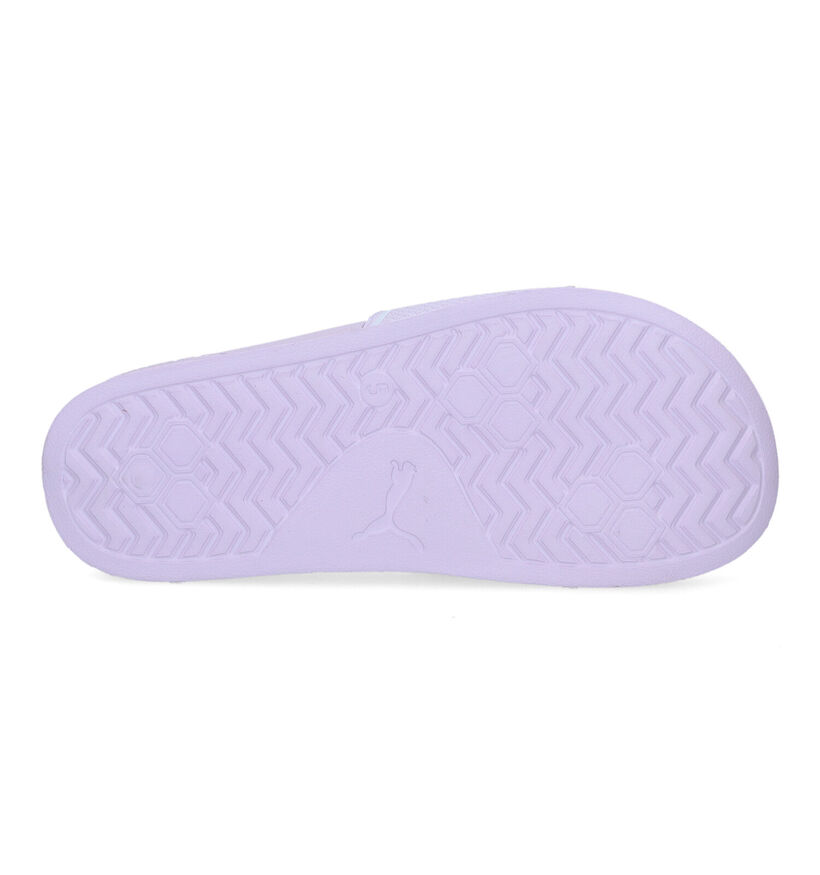 Puma Leadcat Paarse Badslippers voor dames (301375)