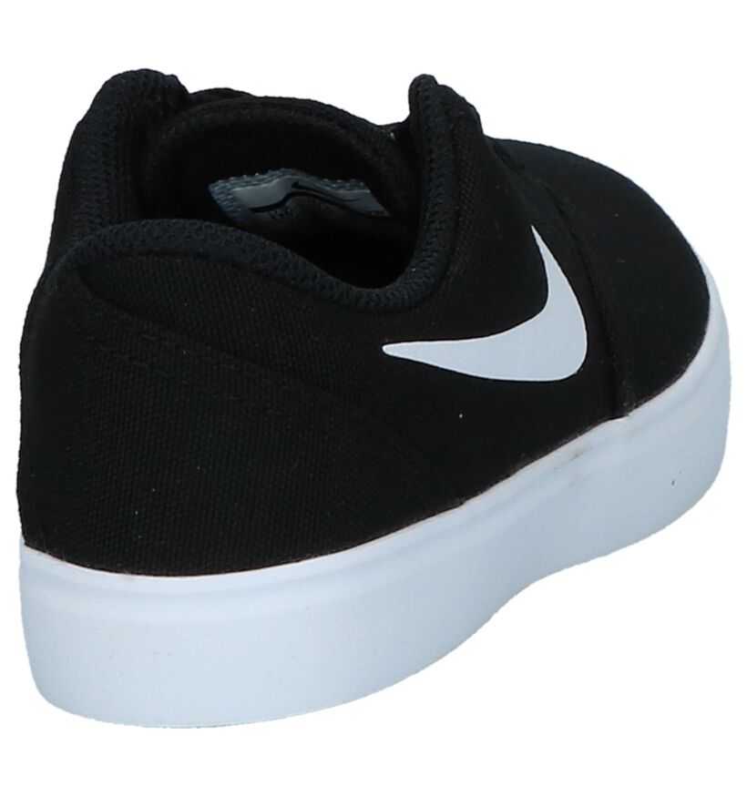 Nike SB Check Canvas PSV Zwarte Skateschoenen in stof (219594)