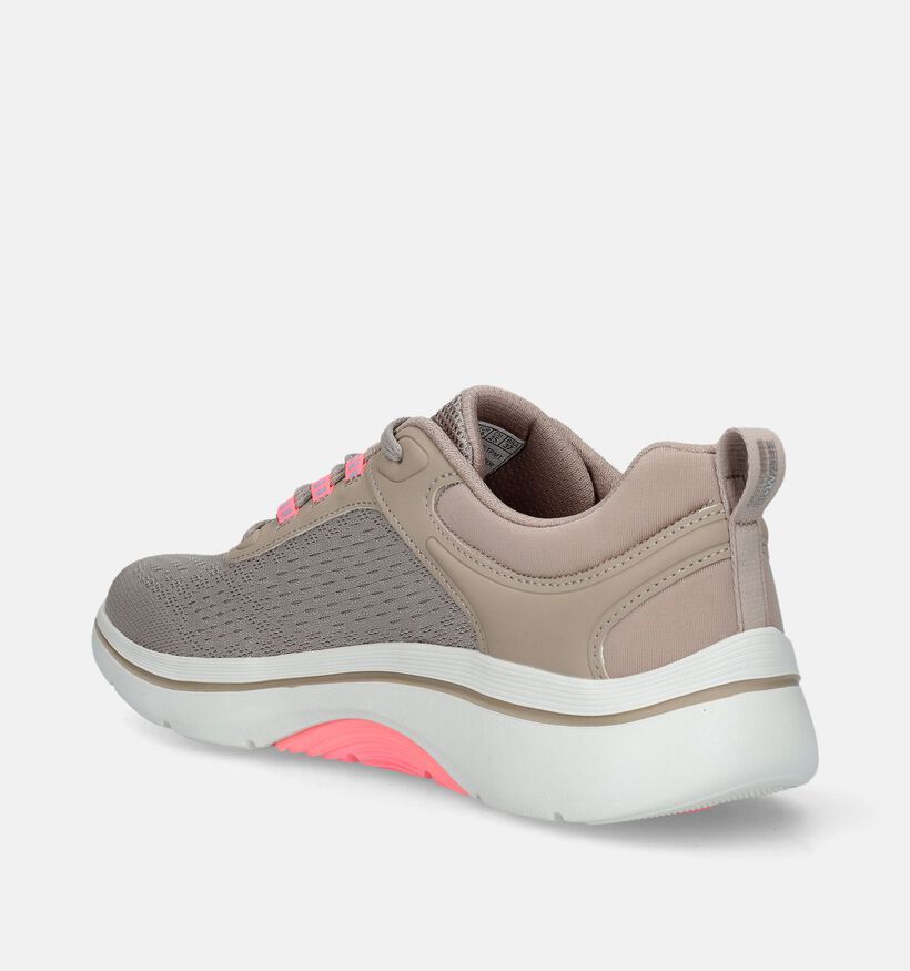 Skechers Go Walk Arch Fit 2.0 Delora Taupe Sneakers voor dames (335497) - geschikt voor steunzolen