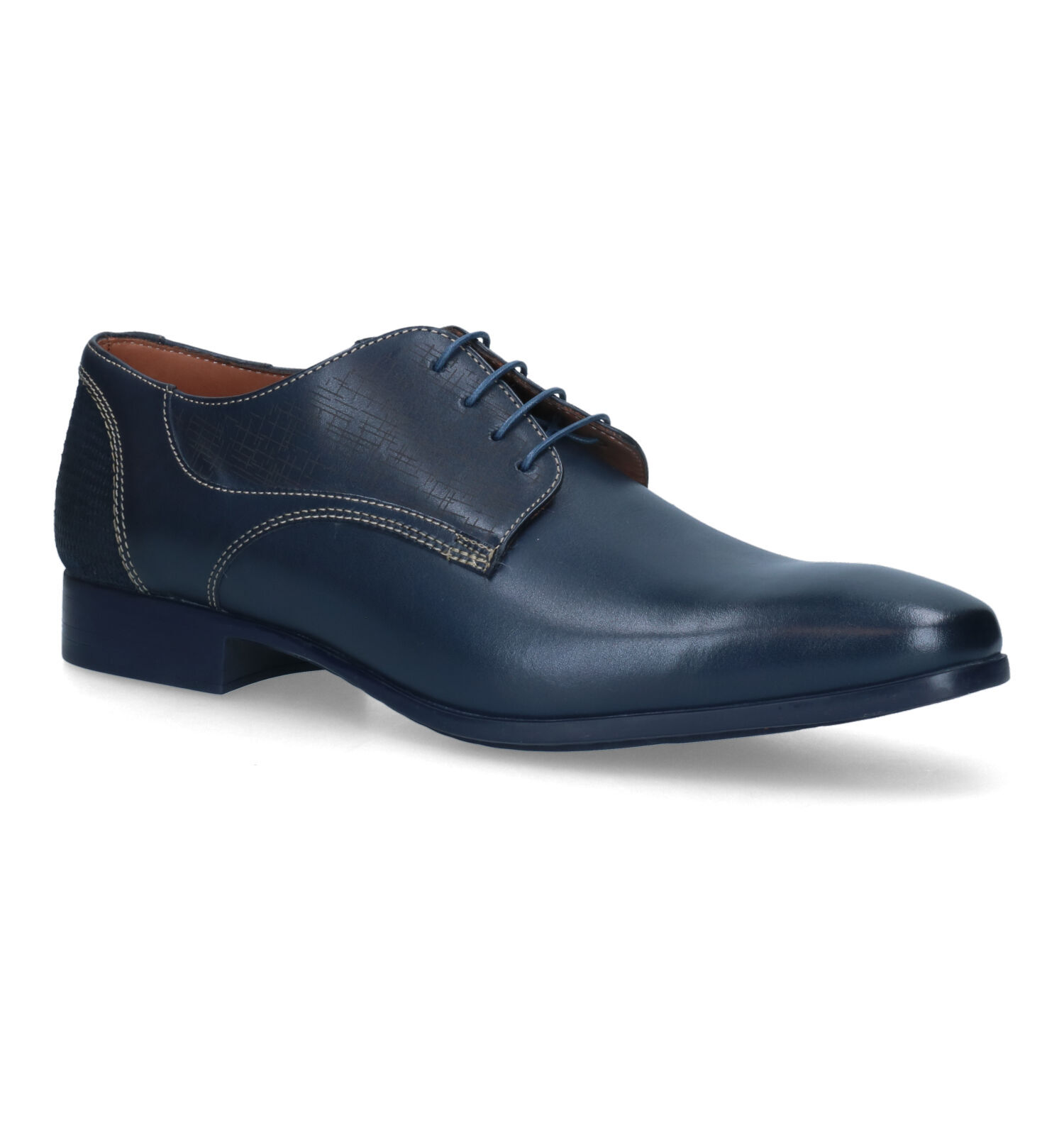 Ambiorix Julius Blauwe Veterschoenen Heren Geklede schoenen