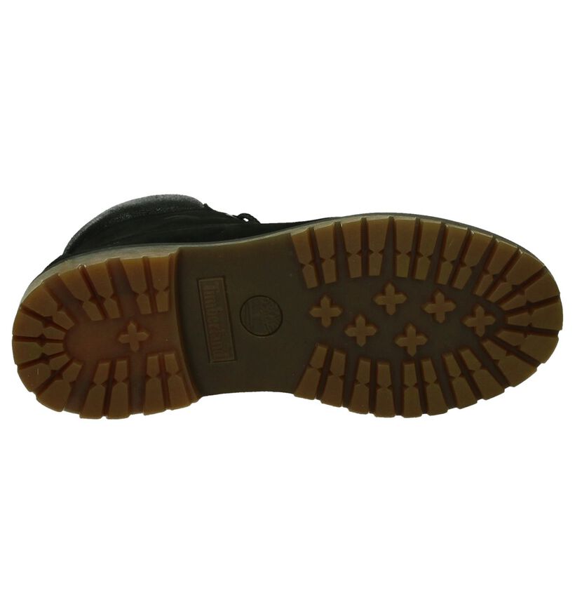 6 Inch Premium Bottillons en Noir en cuir (200527)
