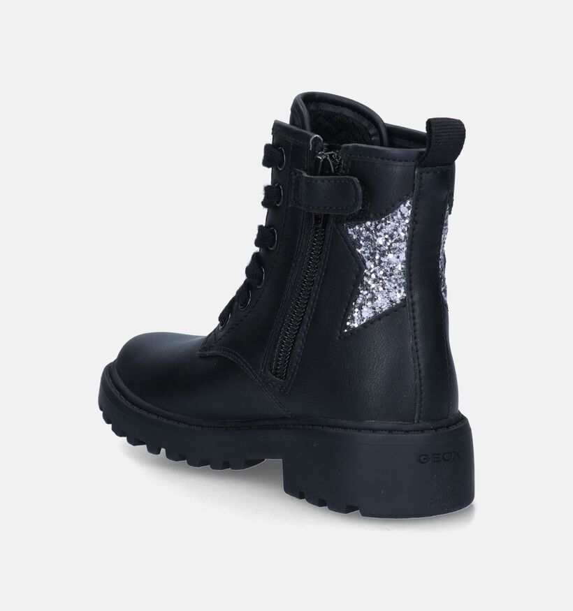 Geox Casey Zwarte Boots voor meisjes (345957) - geschikt voor steunzolen