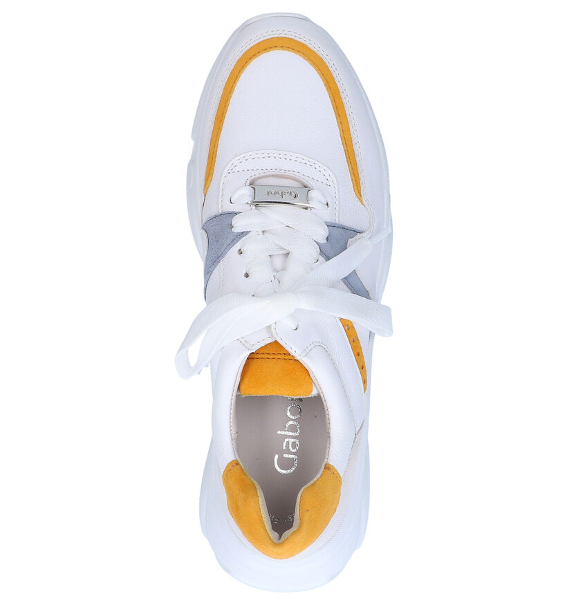 Witte Lage Sneakers Gabor Best Fitting in daim (271551)