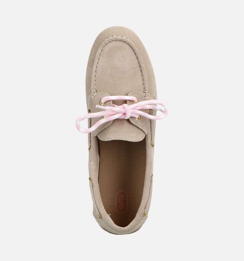 Shoecolate Chaussures plates en Beige pour femmes (384056)