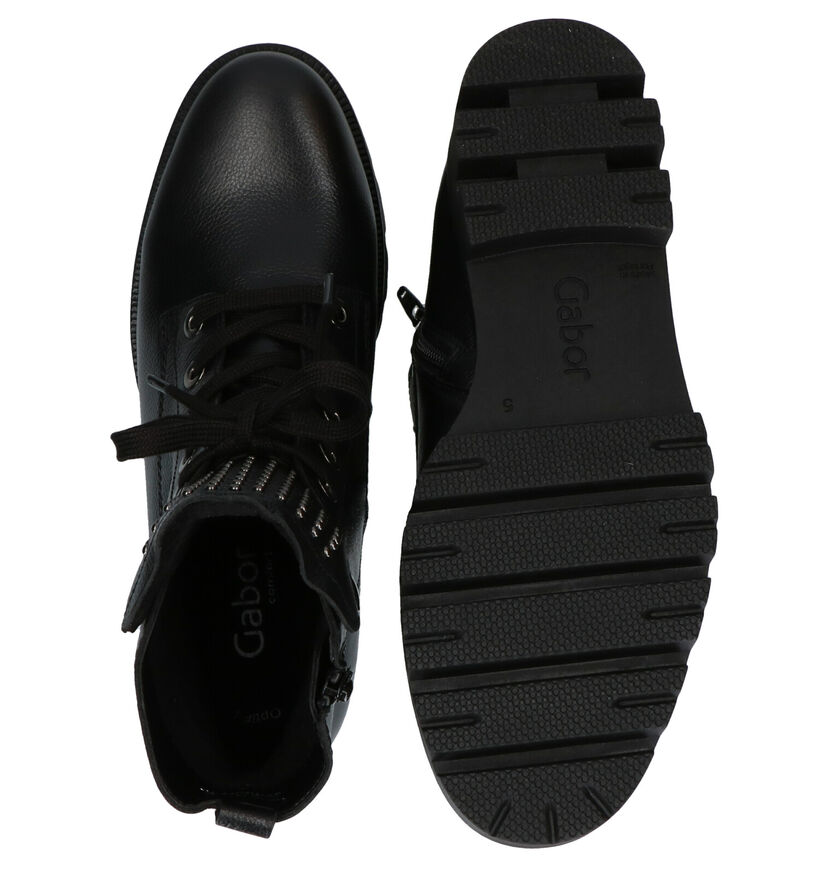 Gabor OptiFit Bottines en Noir en cuir (282295)