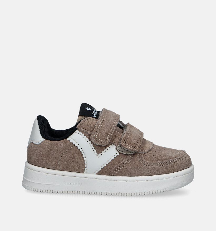Victoria Tiempo Chaussures &agrave; scratch en Bleu fonc&eacute; pour filles, gar&ccedil;ons (363410)