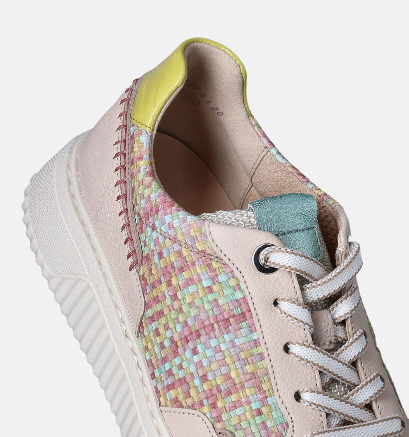 Gabor OptiFit Beige Veterschoenen voor dames (352086) - geschikt voor steunzolen