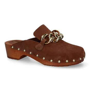 Slippers cognac