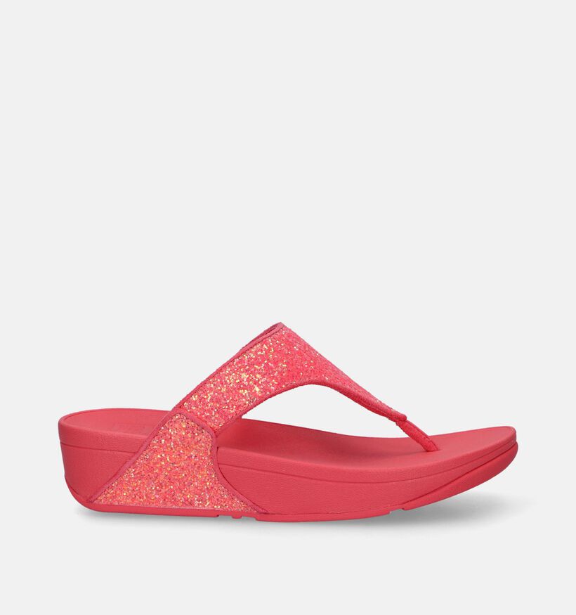 FitFlop Lulu Glitter Tongs en Rose pour femmes (336960)