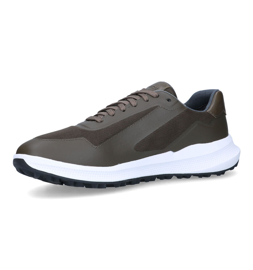Geox PG 1X Witte Veterschoenen voor heren (326729) - geschikt voor steunzolen