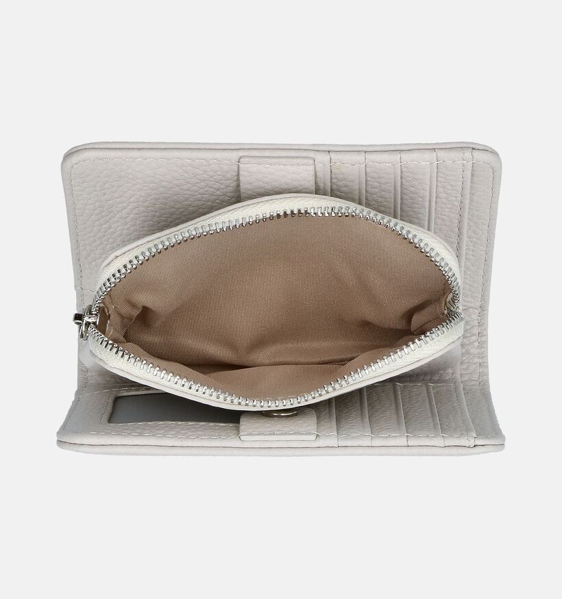 Crinkles Porte-monnaie zippé en Écru pour femmes (358081)