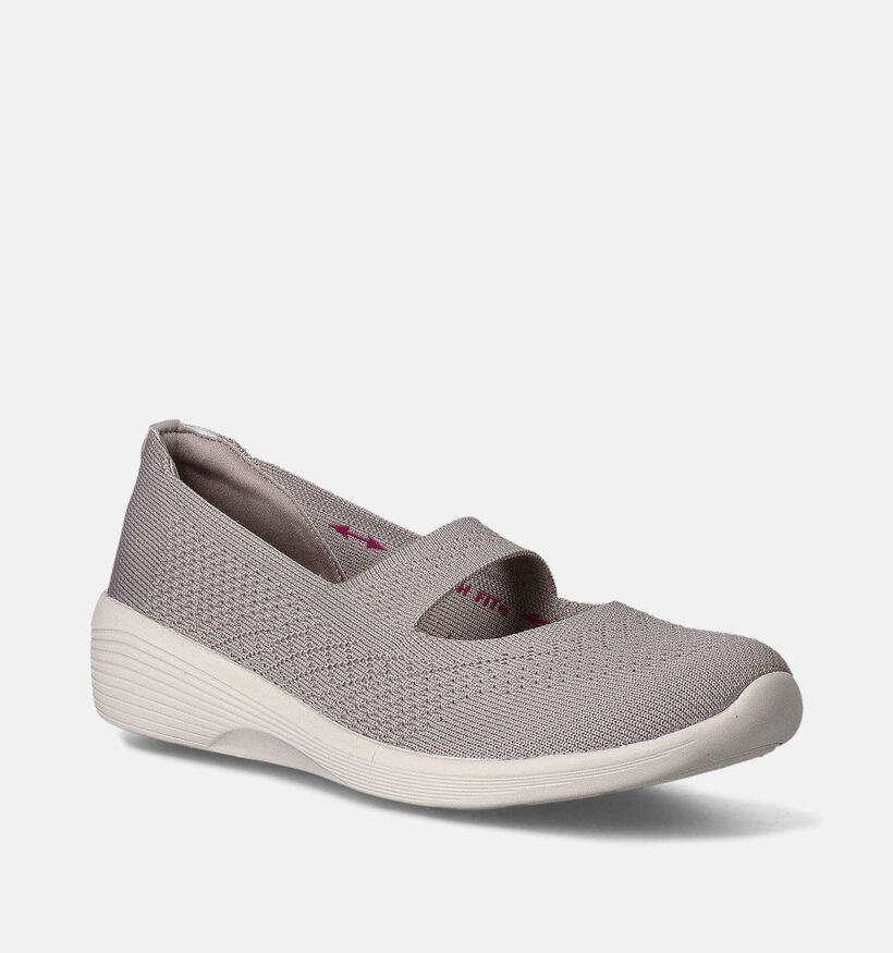 Skechers Arya Ballerines en Taupe pour femmes (351887)