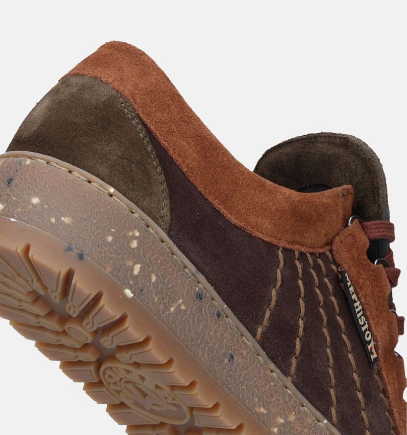 Mephisto Rainbow Velours Cognac Veterschoenen voor heren (345978)