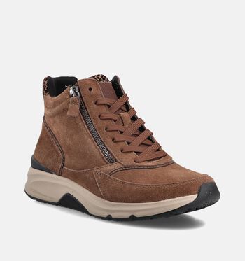 Gabor Rollingsoft Sneakers Cognac/Blauw