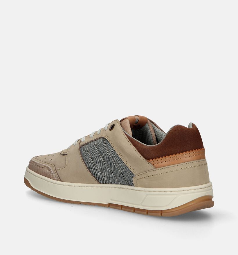 Bullboxer Beige Veterschoenen voor heren (338847) - geschikt voor steunzolen