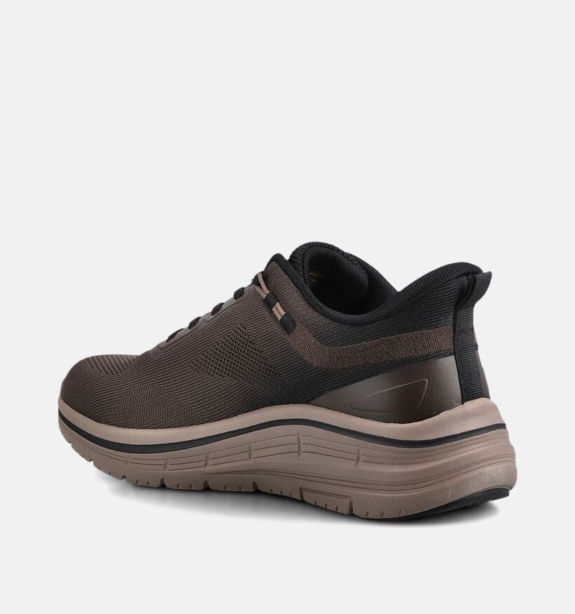 Marco Tozzi Donkerbruine Sneakers voor heren (377516) - geschikt voor steunzolen