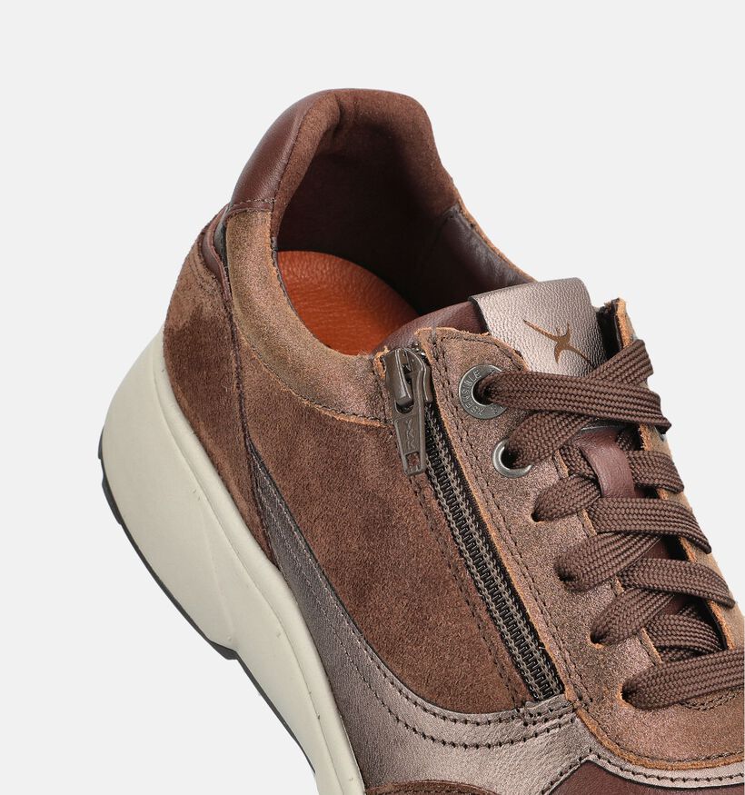 Xsensible Pristina Baskets en Cognac pour femmes (379000) - pour semelles orthop&eacute;diques