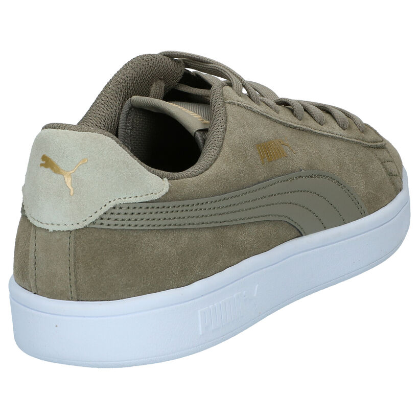 Puma Smash Baskets en Kaki en nubuck (288560)