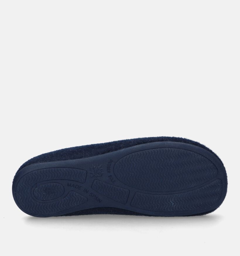 Hush Puppies Dibia Pantoufles en Bleu pour hommes (330015) - pour semelles orthopédiques