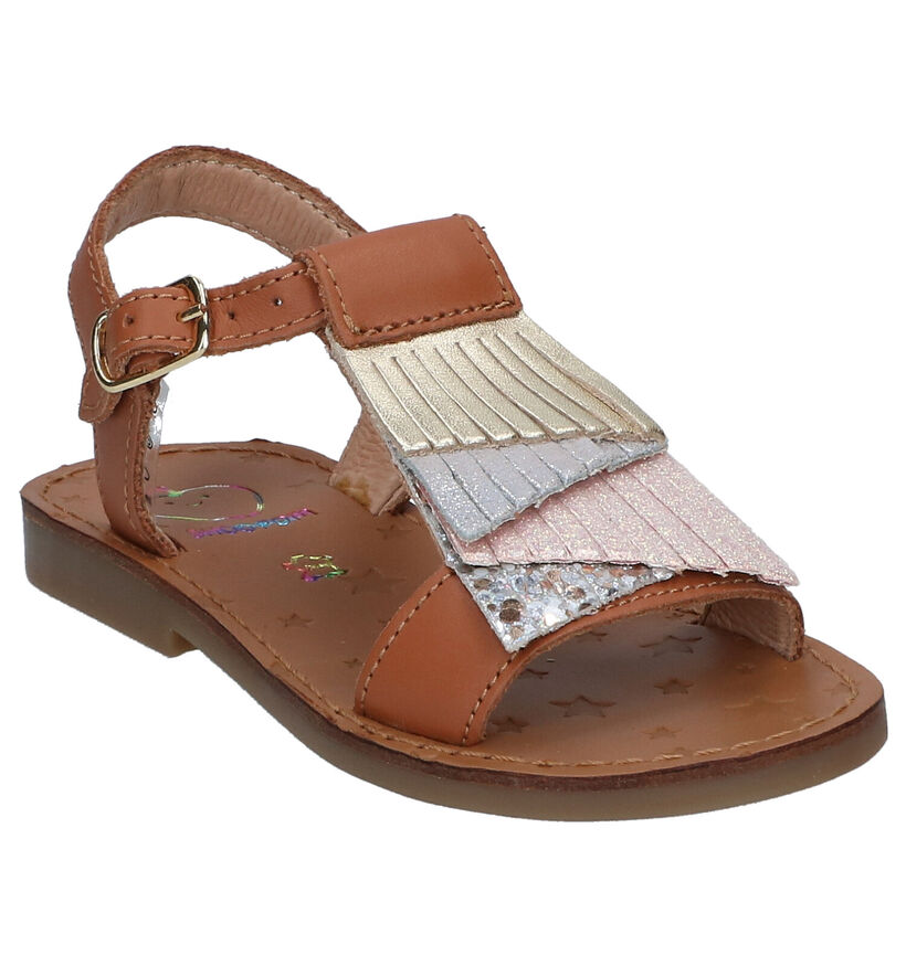 Shoo Pom Happy Falls Cognac Sandalen voor meisjes (288592)