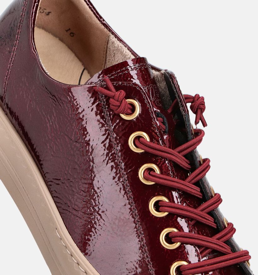 Paul Green Bordeaux Veterschoenen voor dames (373952) - geschikt voor steunzolen