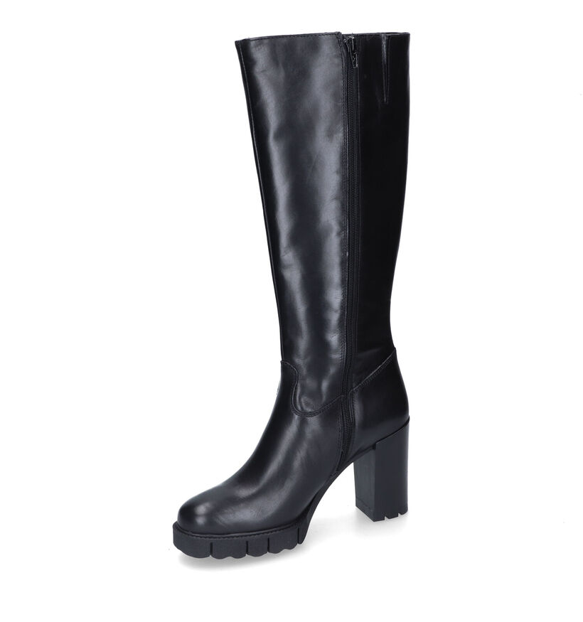 Tamaris Bottes hautes en Noir en cuir (315401)