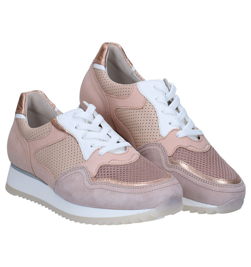 Gabor OptiFit Roze Sneakers in nubuck (287760)