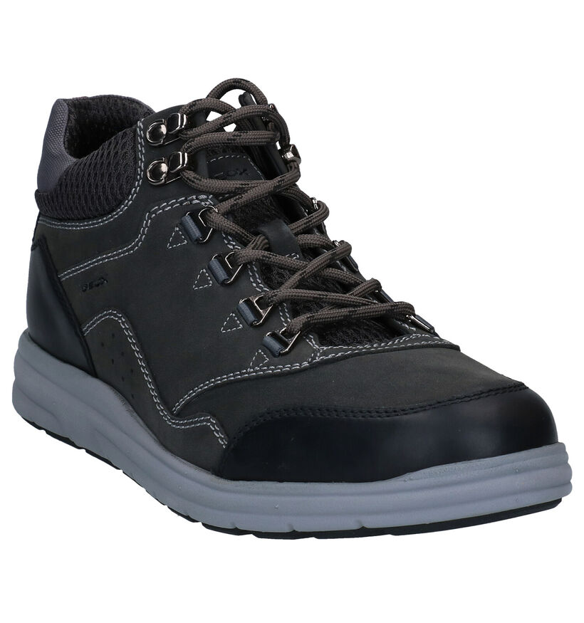 Geox Hallson Bruine Wandelschoenen in leer (294763)