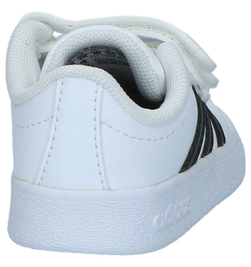 adidas VL Court 2.0 Witte Sneakers in kunstleer (273461)