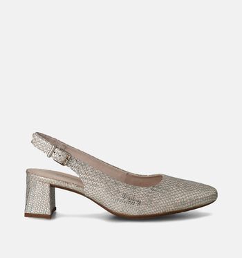 Slingbacks goud