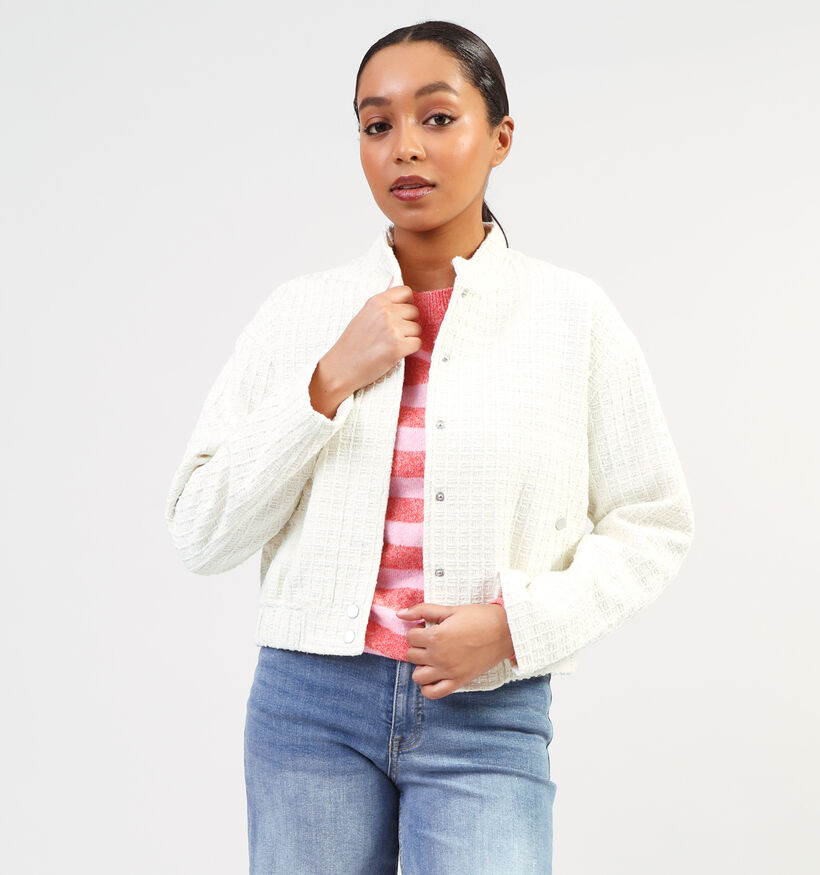 Minus Sisma Bomber Witte Jas voor dames (352006)