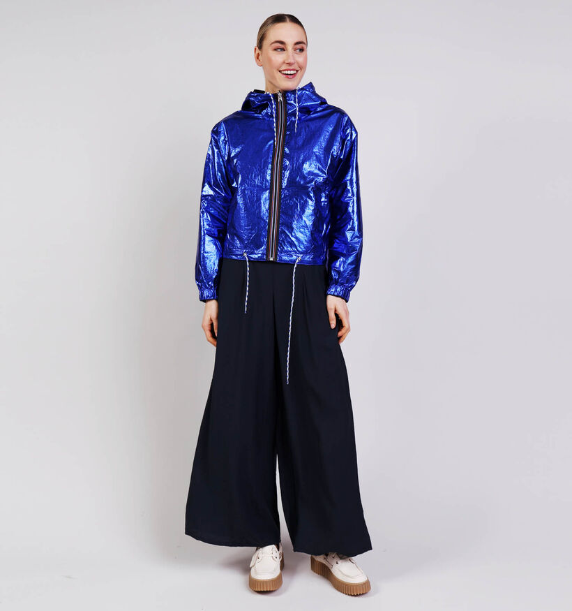 Rue Mazarine Sodah Manteau court en Bleu pour femmes (374137)