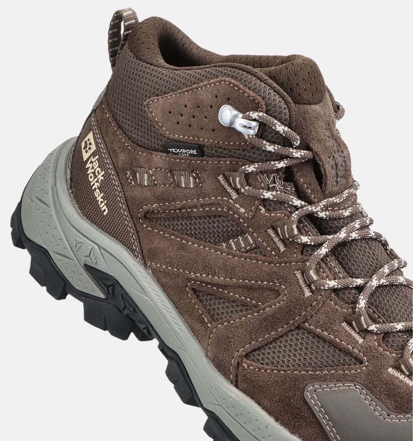Jack Wolfskin Vojo Tour Texapore Mid Chaussures de randonn&eacute;e en Marron pour hommes (380231) - pour semelles orthop&eacute;diques
