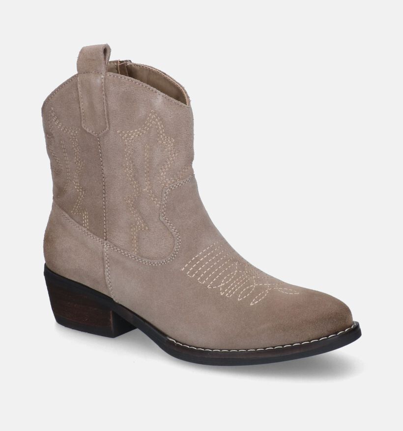 Poelman Beige Cowboyboots voor dames (327243)