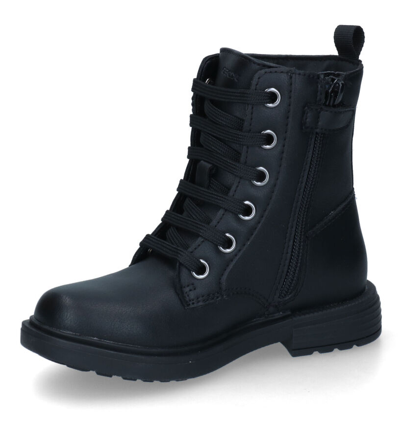 Geox Eclair Bottines en Noir en simili cuir (317645)
