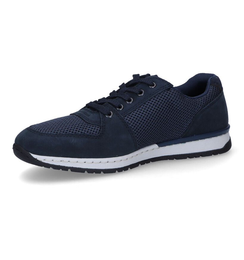 Rieker Chaussures à lacets en Bleu foncé en daim (308624)