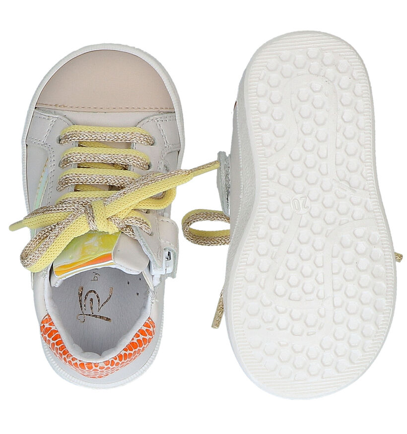 FR by Romagnoli Witte Veterschoenen in leer (285441)